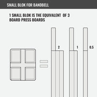 Small Blok for Bandbell Bars Bench Blokz
