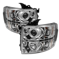 Spyder Chevy Silverado 1500 07-13 Projector Headlights LED Halo LED Chrm PRO-YD-CS07-HL-C OffRoadUSA.com