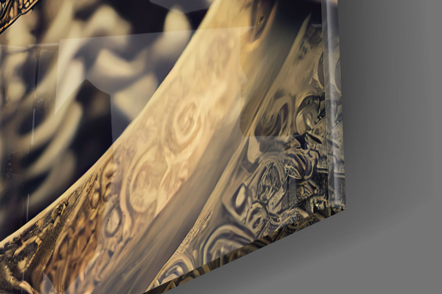 Insigneart USA The Immortal Fighter Glass Wall Art || Designer Collection