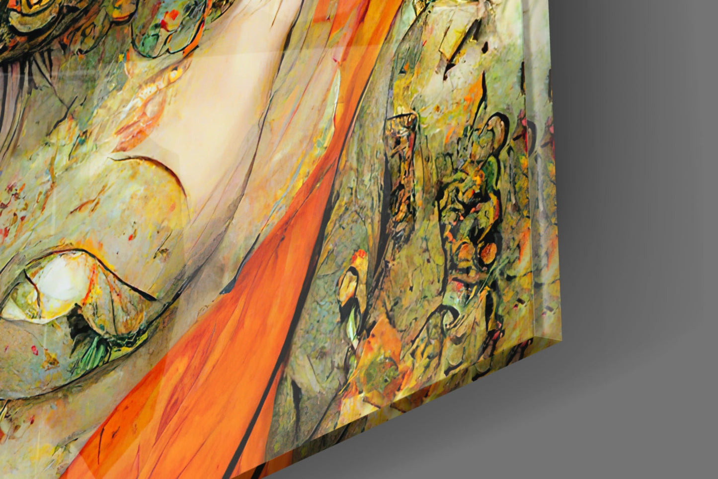Insigneart USA The Elegiac in Eyes Glass Wall Art || Designer Collection