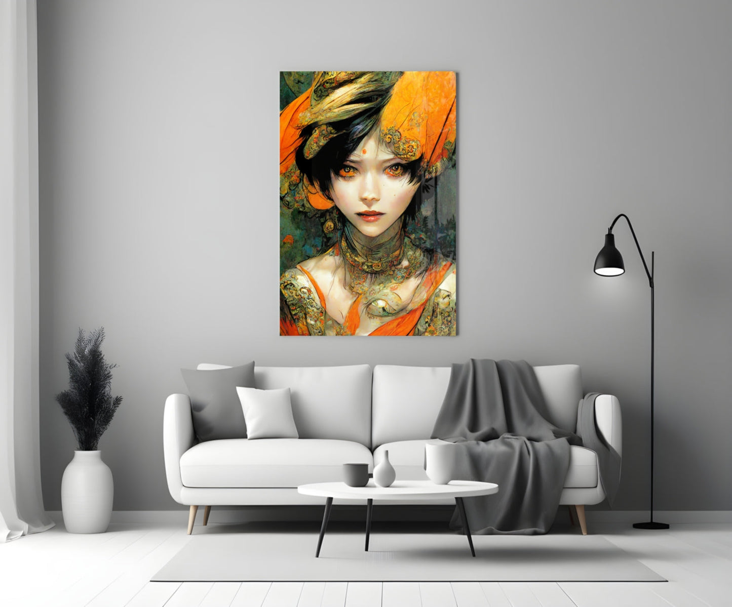 Insigneart USA The Elegiac in Eyes Glass Wall Art || Designer Collection