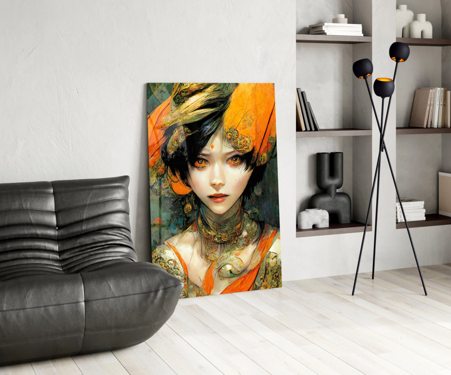 Insigneart USA The Elegiac in Eyes Glass Wall Art || Designer Collection
