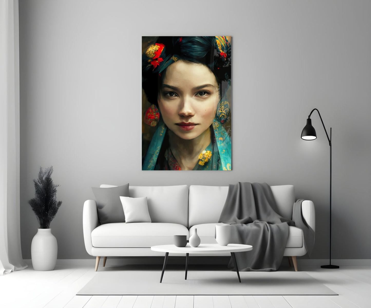 Virtual Beauty Glass Wall Art || Designers Collection