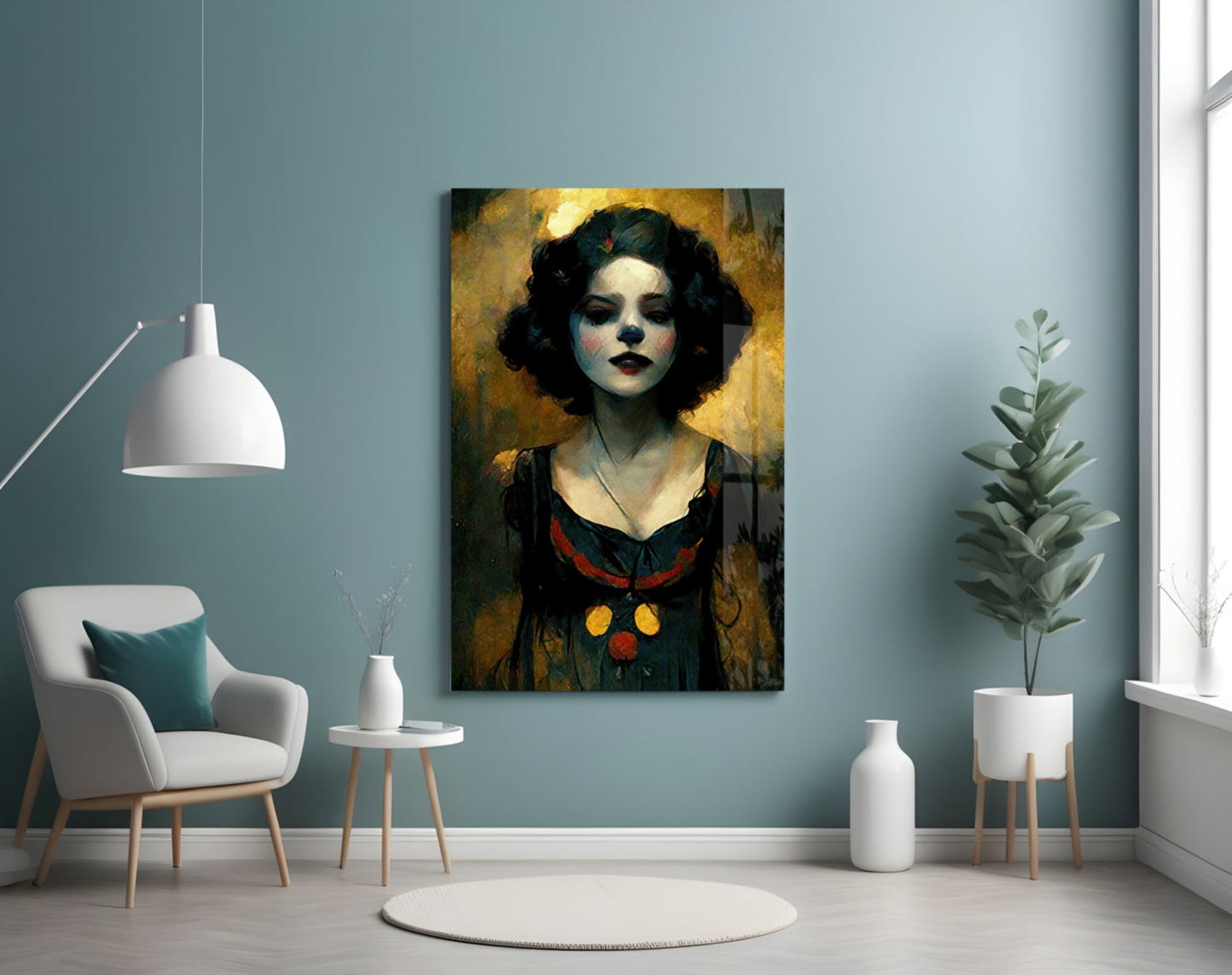 Insigneart USA Harley Quinn Glass Wall Art || Designer Collection