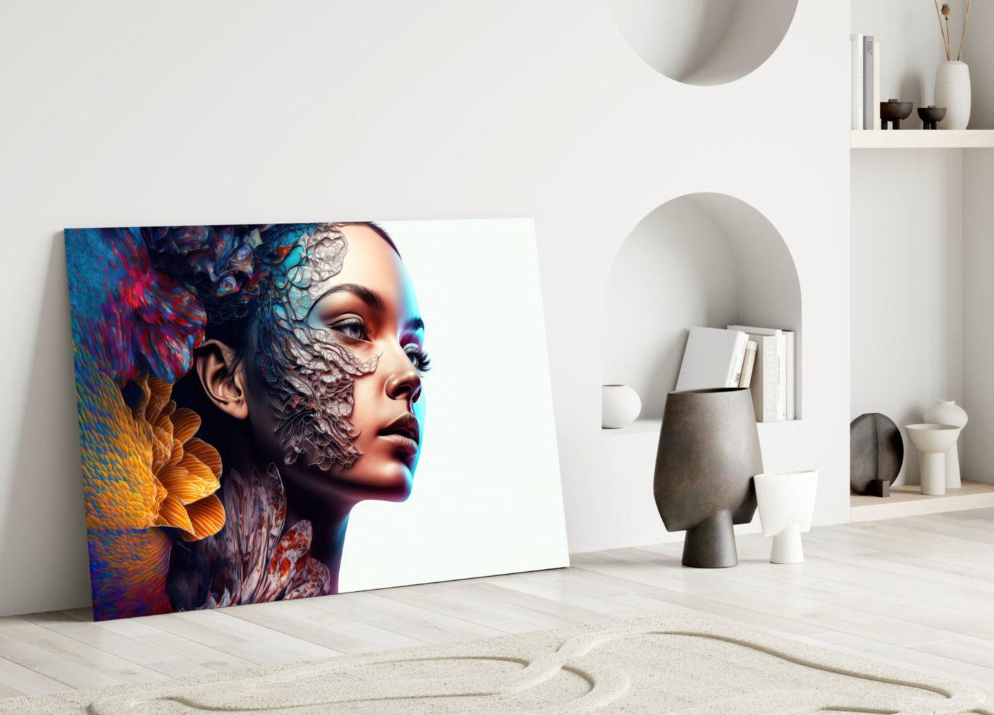 Insigneart USA Transmutation to Beauty Glass Wall Art || Designer Collection