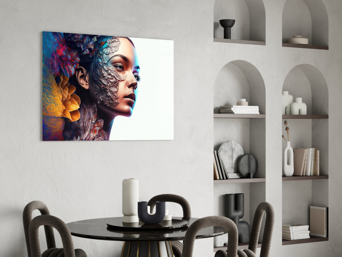 Insigneart USA Transmutation to Beauty Glass Wall Art || Designer Collection