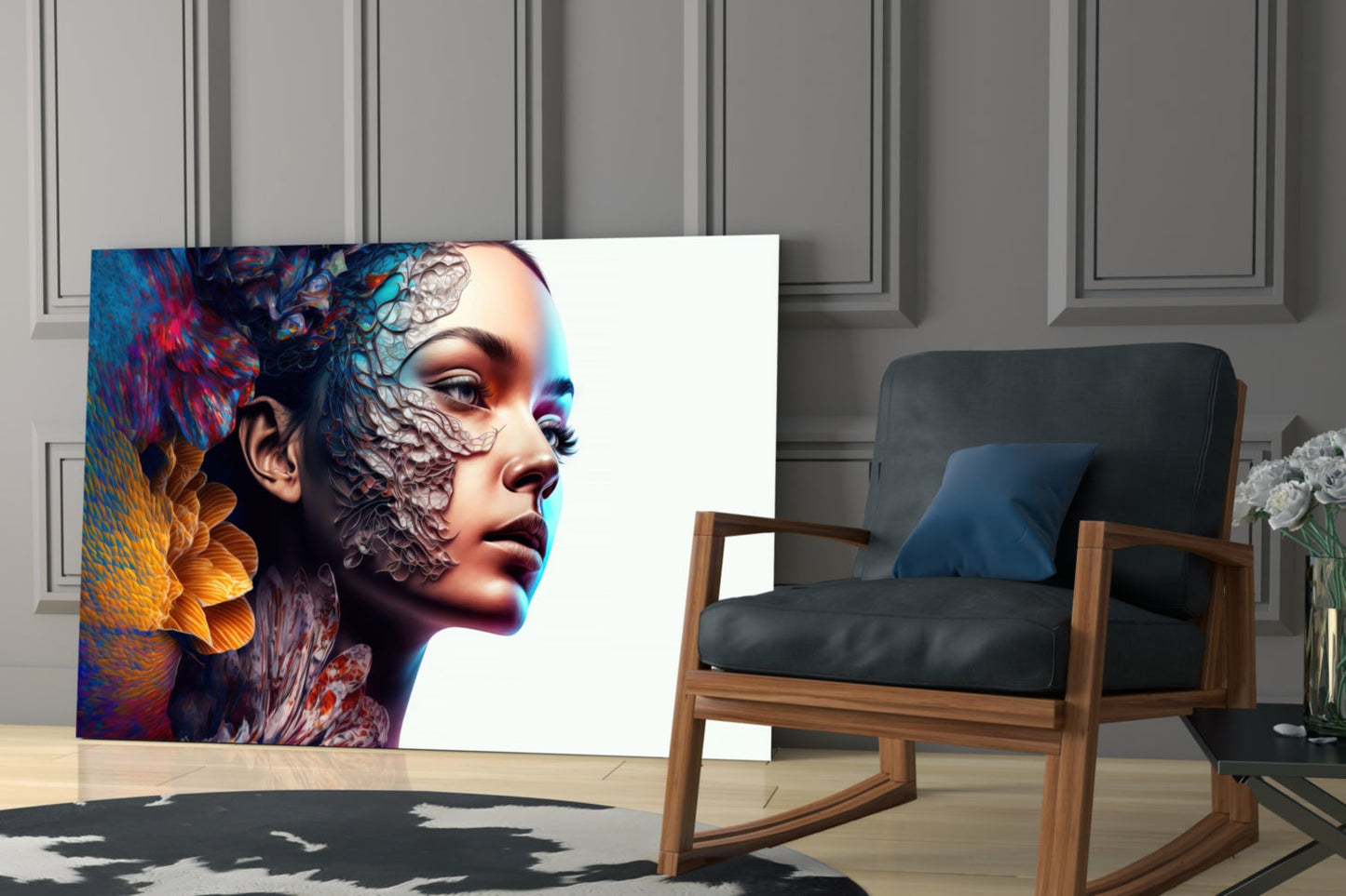 Insigneart USA Transmutation to Beauty Glass Wall Art || Designer Collection
