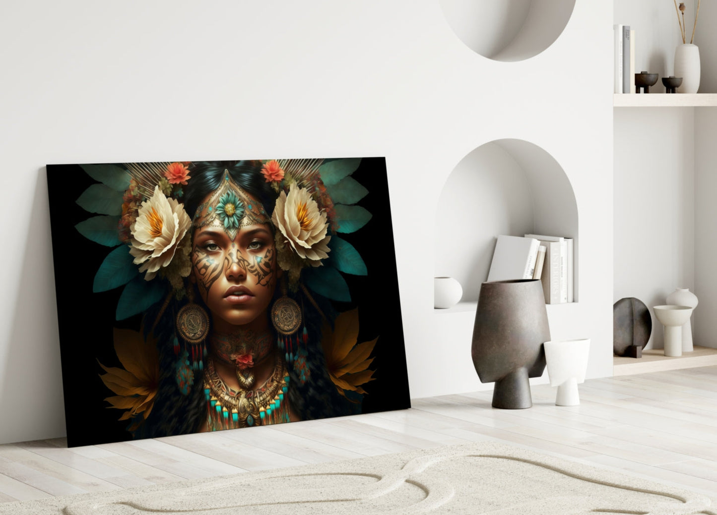 Insigneart USA Beauty of the Clan Glass Wall Art || Designer Collection