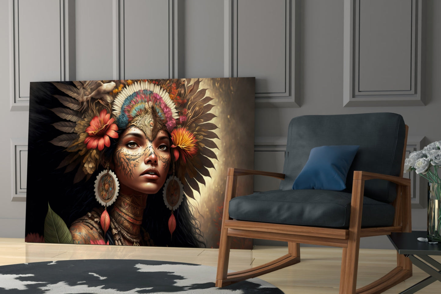 Beauty of the Clan Glass Wall Art || Designer Collection