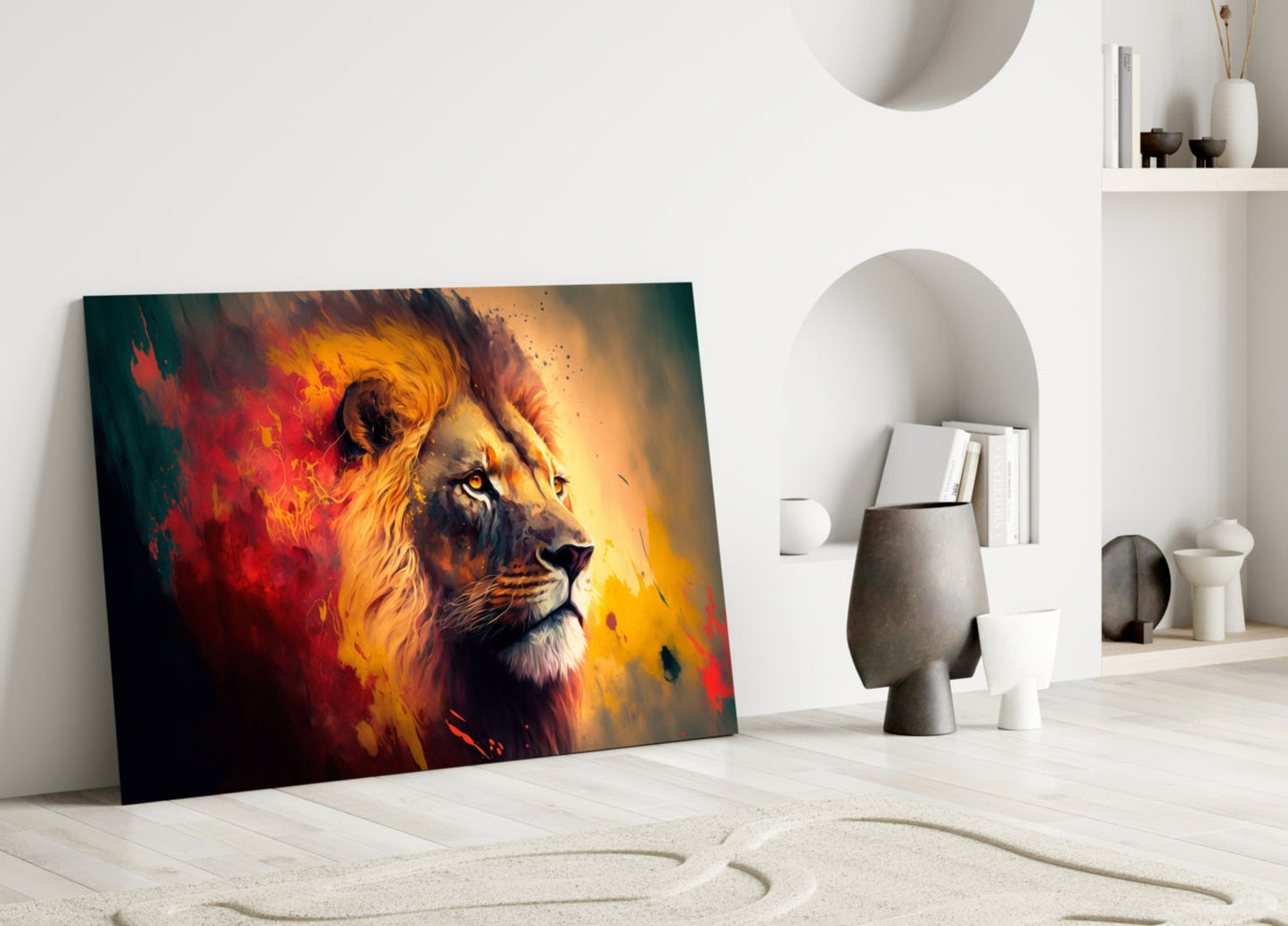 Insigneart USA Nobility of the Lion Glass Wall Art || Designer Collection