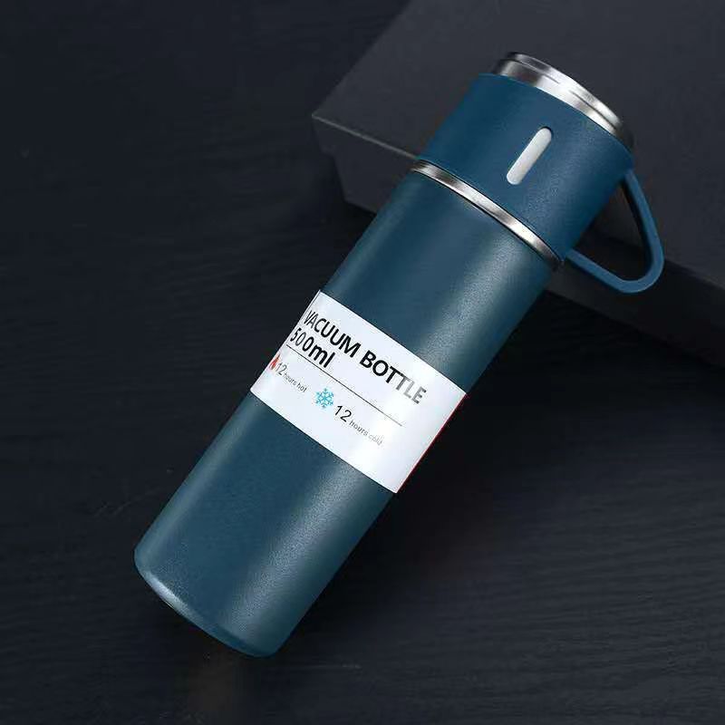 1pc/1Set Stainless Steel Thermal Cup; With Gift Box Set; Double Layer Leakproof Insulated Water Bottle; Keeps Hot And Cold Drinks For Hour EasyOptionXY LLC