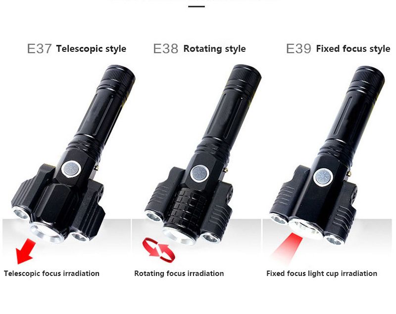3 Head Flashlight EasyOptionXY LLC
