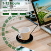 Desktop Electric Cup Warmer 8Hours Auto Off Overheating Protection Smart Timer Setting 2 Temperature Levels Ceramic Heating Panel For Office Home EasyOptionXY LLC
