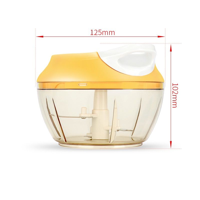 3-in-1 Manual Food Chopper for Vegetable Fruits Nuts Onions Hand Pull Mincer Blender Mixer Food Processor Garlic Crusher Ginger Fruit Puree Meat Puree EasyOptionXY LLC