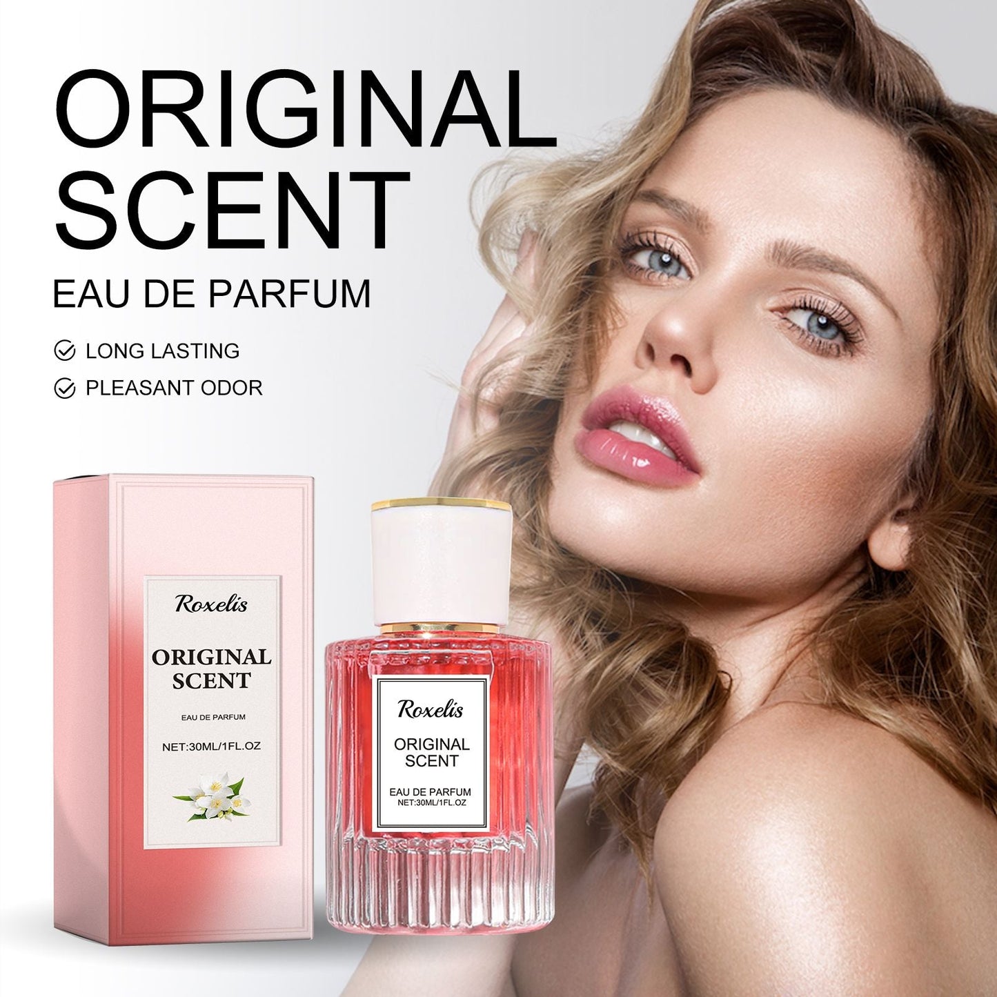 Roxelis Jasmine Pheromone Perfume Wrist, ear and neck natural long-lasting light fragrance delicate elegance exudes feminine charm EasyOptionXY LLC