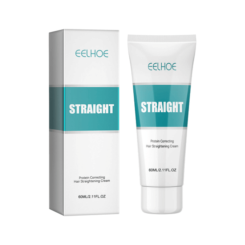 EELHOE Protein Corrective Straightening Cream Smoothes Frizz Repairs Split Ends Damaged Hair Straightening Leave-In Conditioner EasyOptionXY LLC