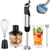 KOIOS Immersion Blender Handheld, 1000W 12-Speed 5 in 1 Hand Mixer Stick Blender with 304 Stainless Steel Blade, Food Processor, Beaker, Egg Whisk and Milk Frother,B PA-F ree, for Smoothies Baby Food EasyOptionXY LLC
