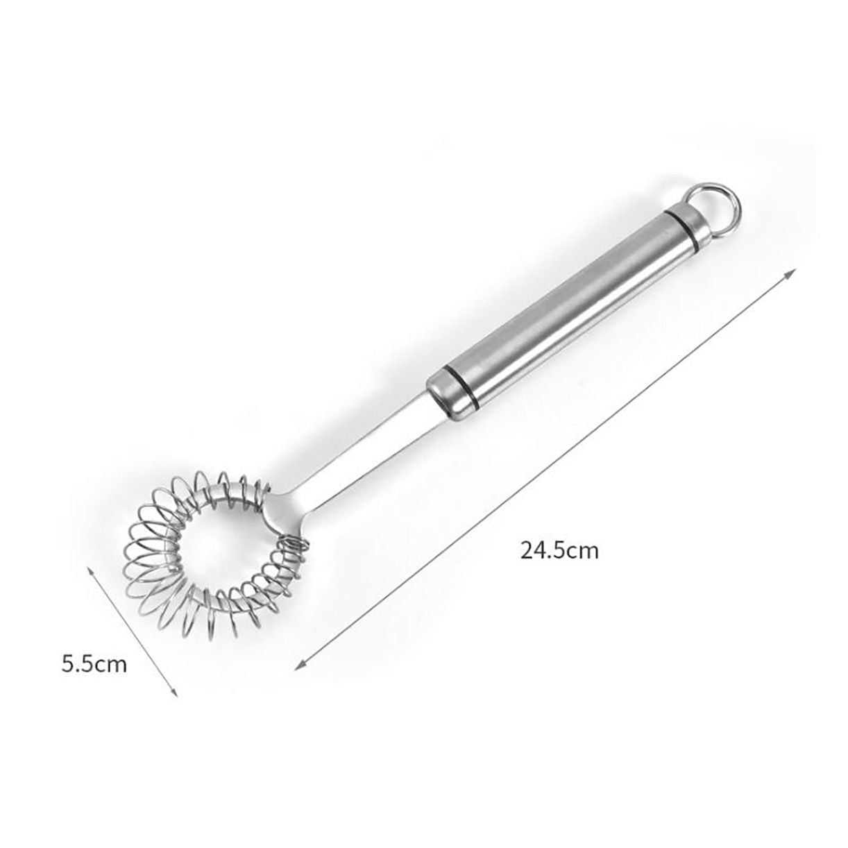 Spring Coil Whisk Egg Beater Stainless Steel Egg Frothier Milk Blender Kitchen Utensils for Whisking Beating Stirring Hand Held Sauce Stirrer Frothier Kitchen Gadget Tool EasyOptionXY LLC