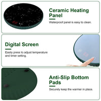 Desktop Electric Cup Warmer 8Hours Auto Off Overheating Protection Smart Timer Setting 2 Temperature Levels Ceramic Heating Panel For Office Home EasyOptionXY LLC