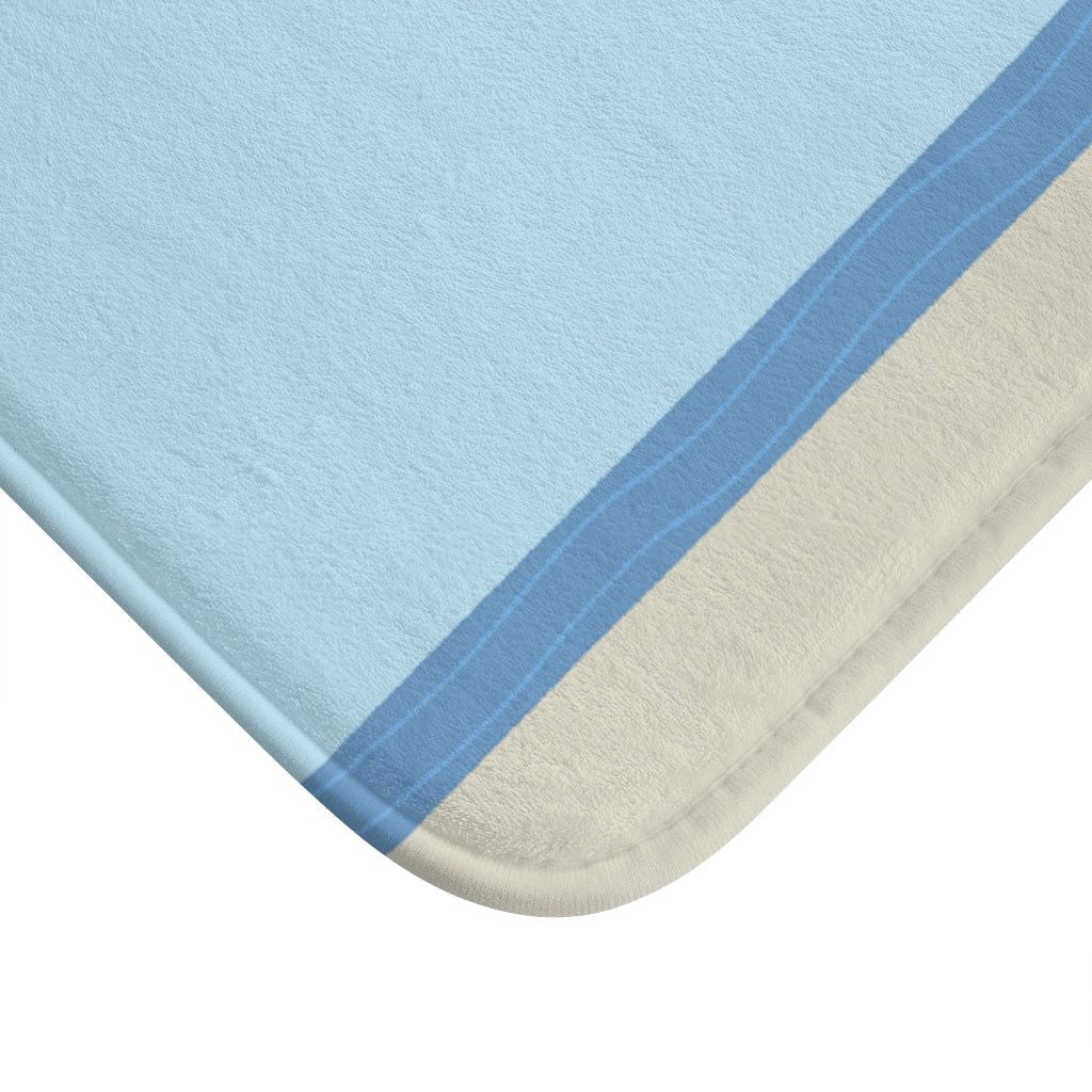 Sail Boat in the Ocean Bath Mat EasyOptionXY LLC