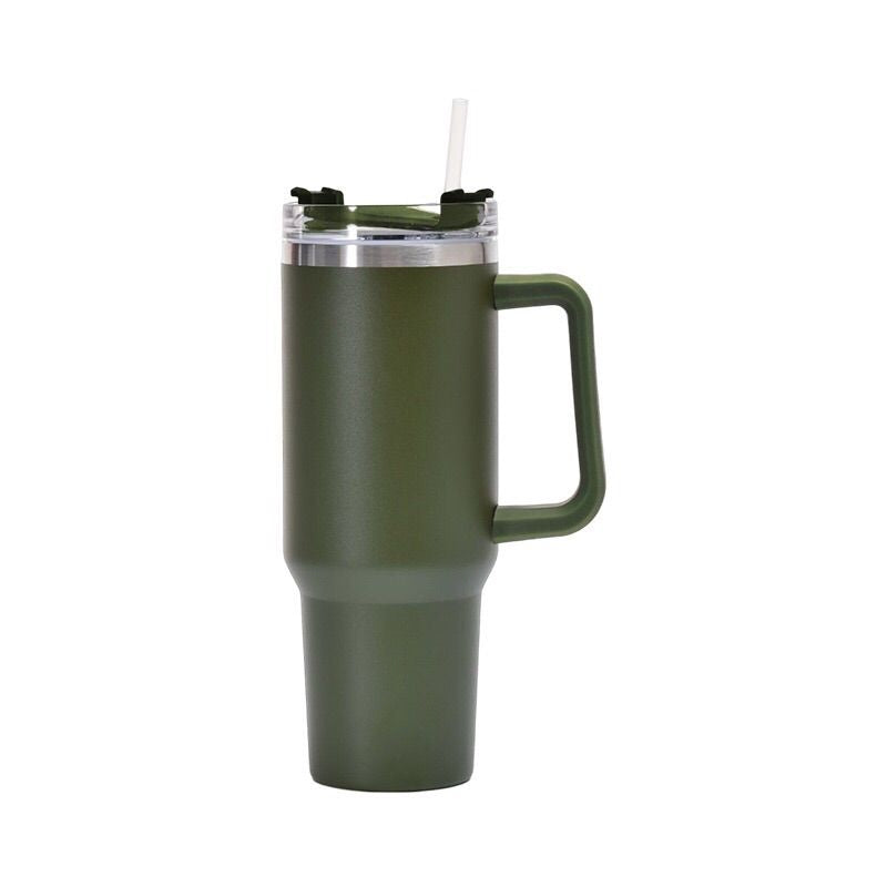 1200ml Stainless Steel Mug Coffee Cup Thermal Travel Car Auto Mugs T hermos 40 Oz Tumbler with Handle Straw Cup Drinkware New In EasyOptionXY LLC