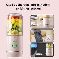 Bear Portable Blender With 11.84Oz B pa F ree Blender Bottles, Usb Rechargeable Blenders For Shakes And Smoothies EasyOptionXY LLC