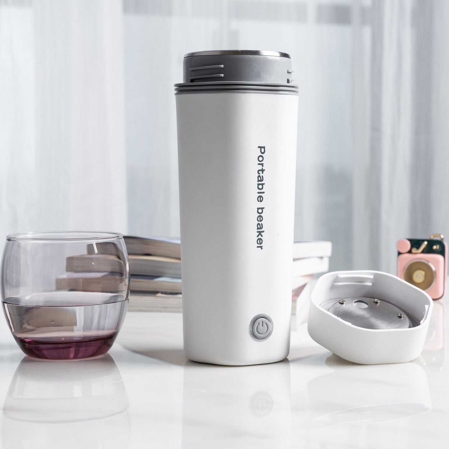 350ml Travel Electric Kettle; Small Stainless Steel Portable Electric Kettle For Boiling Water; Travel Tea Kettle Automatic Shut Off Water Boiler - One Cup Hot Water Maker EasyOptionXY LLC