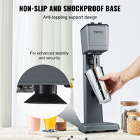 VEVOR Milkshake Maker Machine, 375W Commercial Milk Shake Maker Mixer, Single Head Drink Mixer Blender Machine, 3-Speed Milkshake Blender with 27.7oz Stainless Steel Cup for Commercial EasyOptionXY LLC