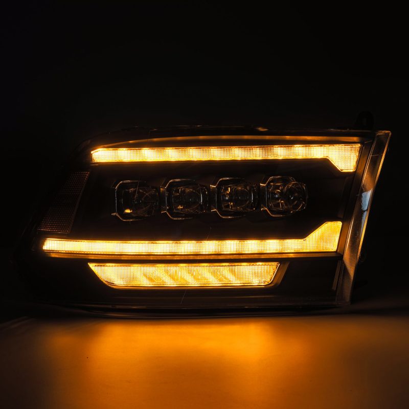 AlphaRex 09-18 Ram Truck (MK II 5th Gen 2500 Style) NOVA-Series LED Projector Headlights Black