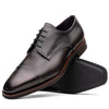 Zelli Italia 25-550-GRY ENZO Italian Calfskin Cap Toe Burnished Black