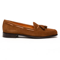 Zelli Italia 16-583-TAB FRANCO Suede Calfskin Tassel Loafer, Tobacco