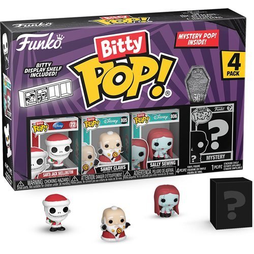 ToyShnip Funko The Nightmare Before Christmas Bitty Pop! Mini-Figure 4-Pack -