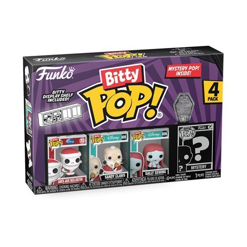 ToyShnip Funko The Nightmare Before Christmas Bitty Pop! Mini-Figure 4-Pack -