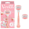Gillette Venus ComfortGlide White Tea Women's Razor Handle + 2 Blade Refills EasyOptionXY LLC