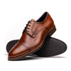 Zelli Italia 25-548-CGN GIOVANNI Italian Calfskin Lace Up Cognac