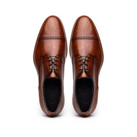Zelli Italia 25-548-CGN GIOVANNI Italian Calfskin Lace Up Cognac