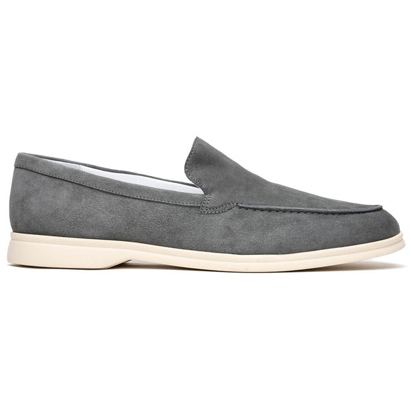 Zelli Italia 16-621-GRY LIVORNO Sueded Italian Goatskin Loafer Grey