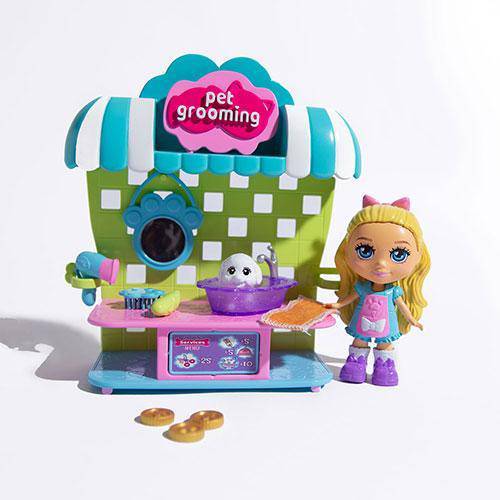 ToyShnip Love Diana Fashion Fab 3.5 Inch Pet Grooming 2 in 1 Playset
