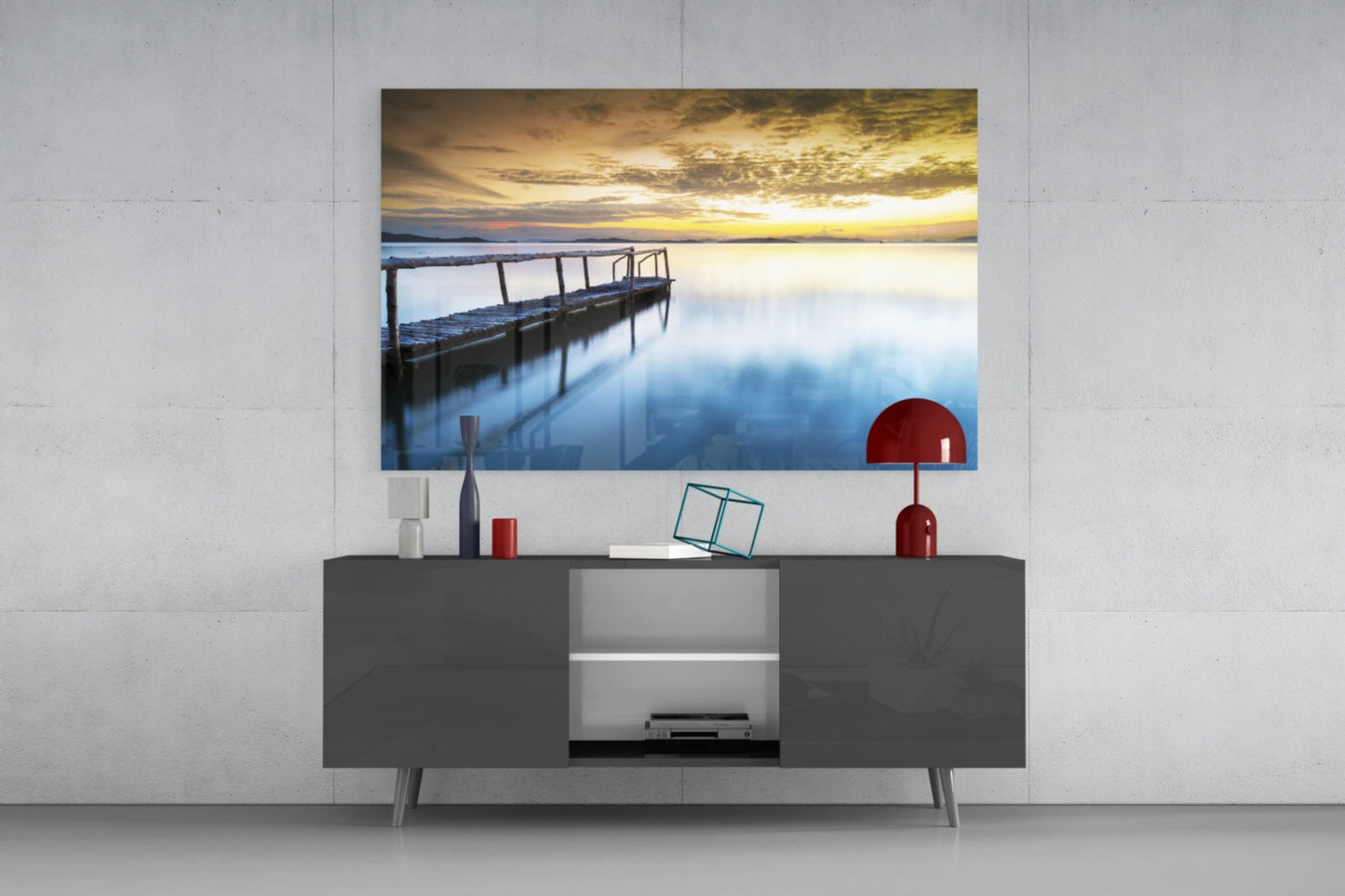 Insigneart USA Insigneart USA Sunset on the Beach Glass Wall Art