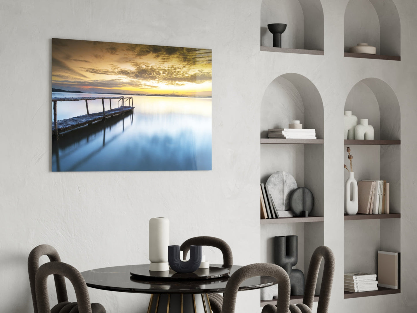 Insigneart USA Insigneart USA Sunset on the Beach Glass Wall Art