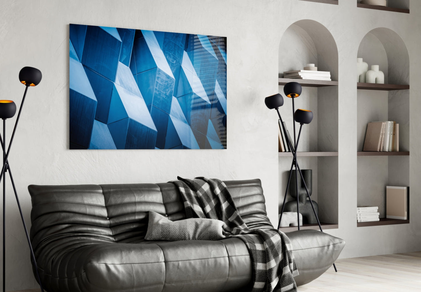 Insigneart USA Insigneart USA Architectural Geometric Shapes Glass Wall Art
