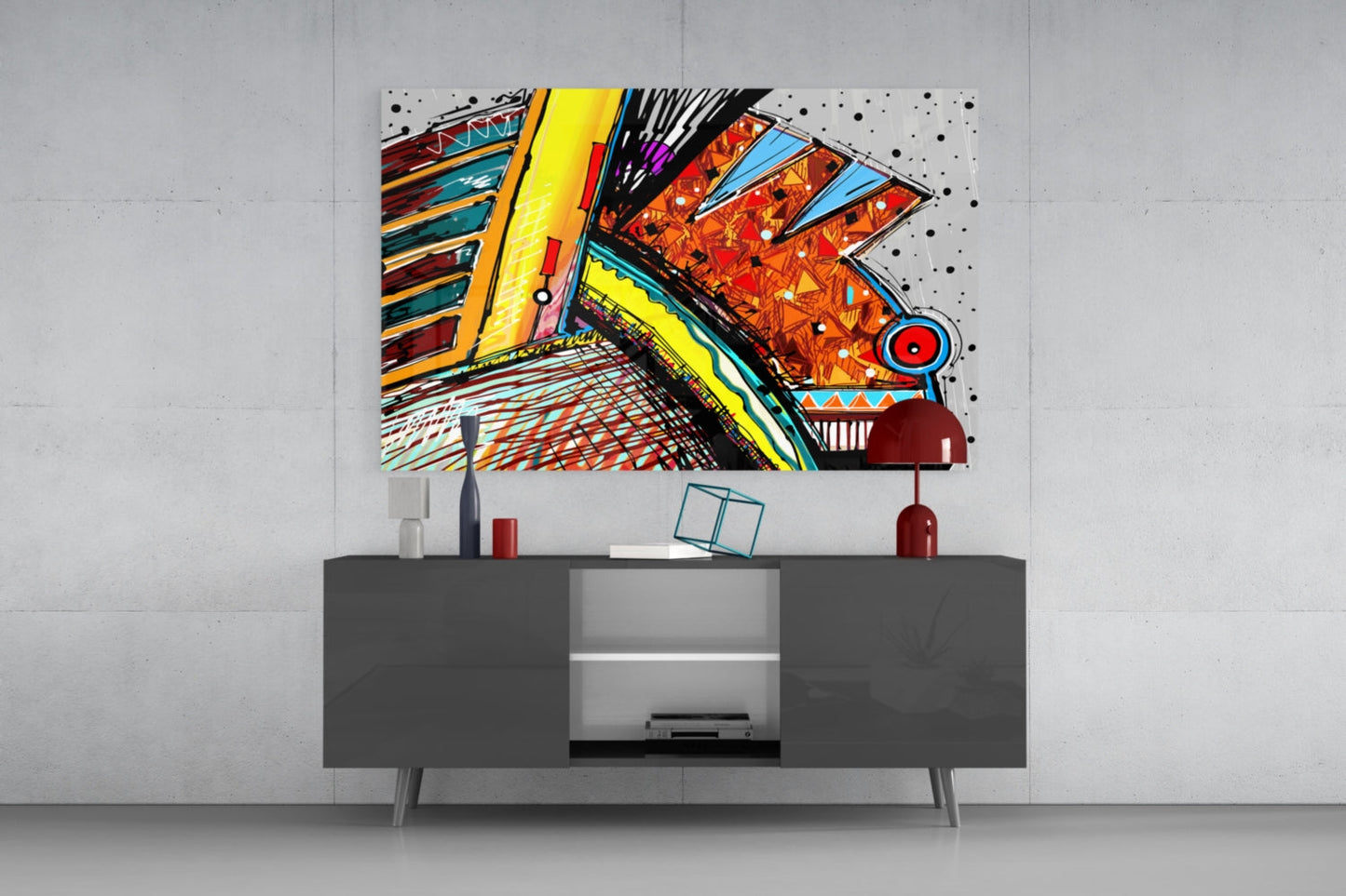 Insigneart USA Insigneart USA Abstract Chameleon Glass Wall Art