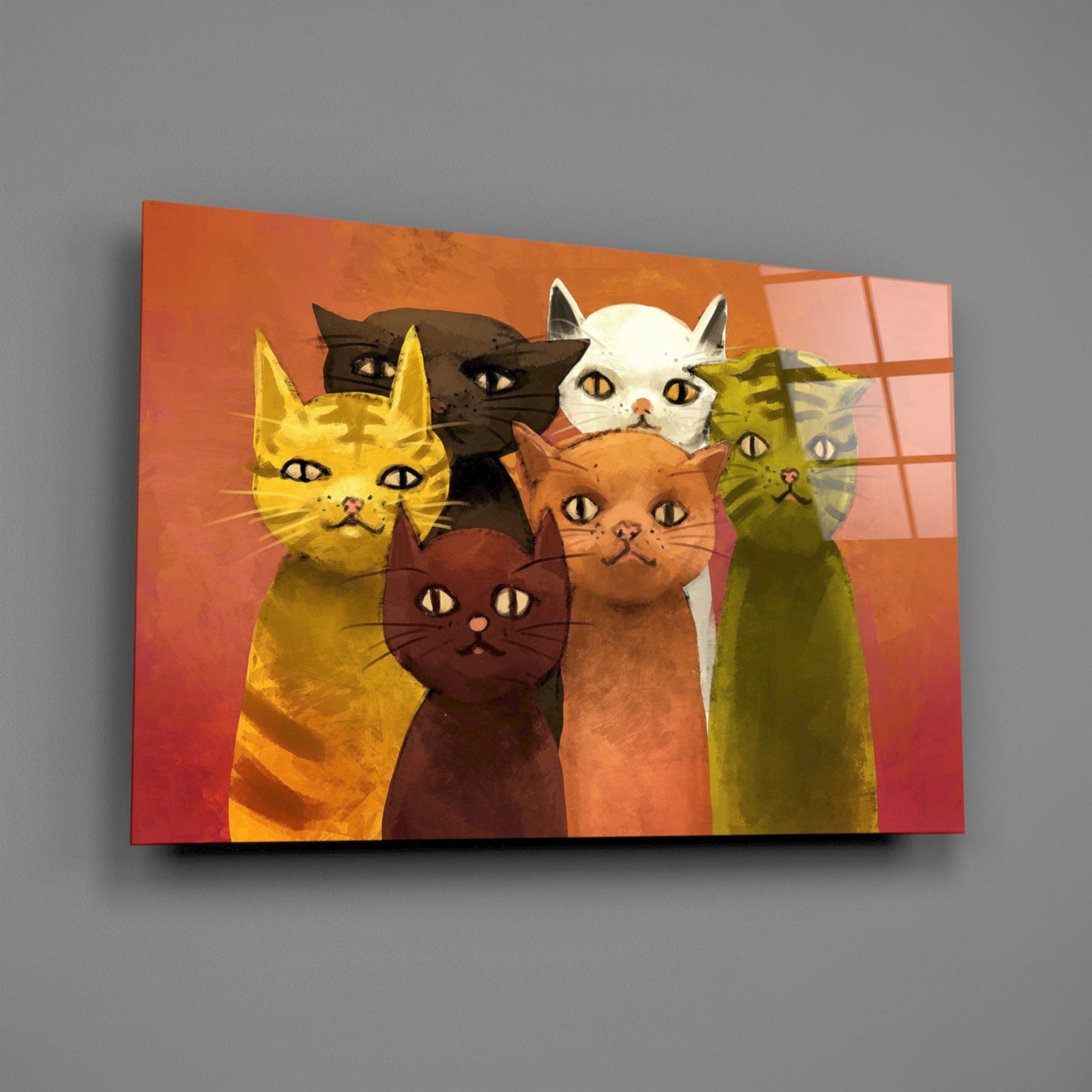 Insigneart USA Insigneart USA Cats Glass Wall Art
