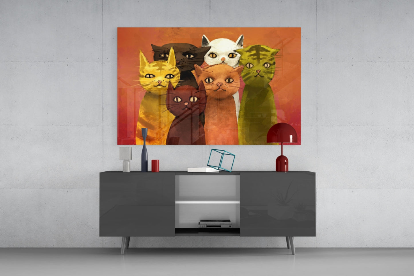 Insigneart USA Insigneart USA Cats Glass Wall Art