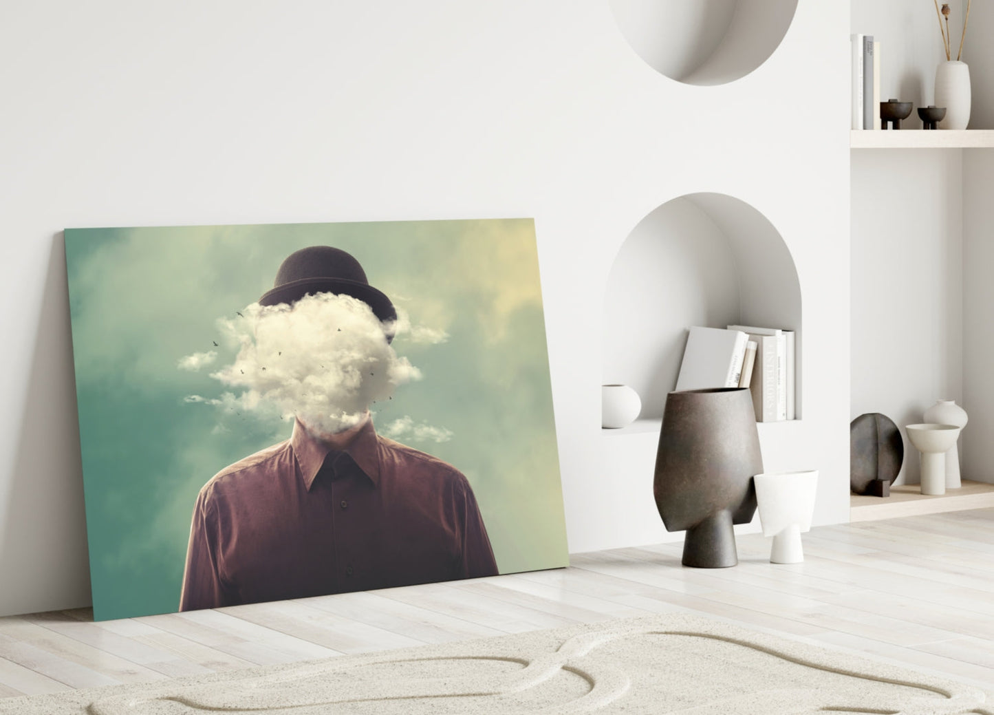 Insigneart USA Insigneart USA Cloud Man Glass Wall Art