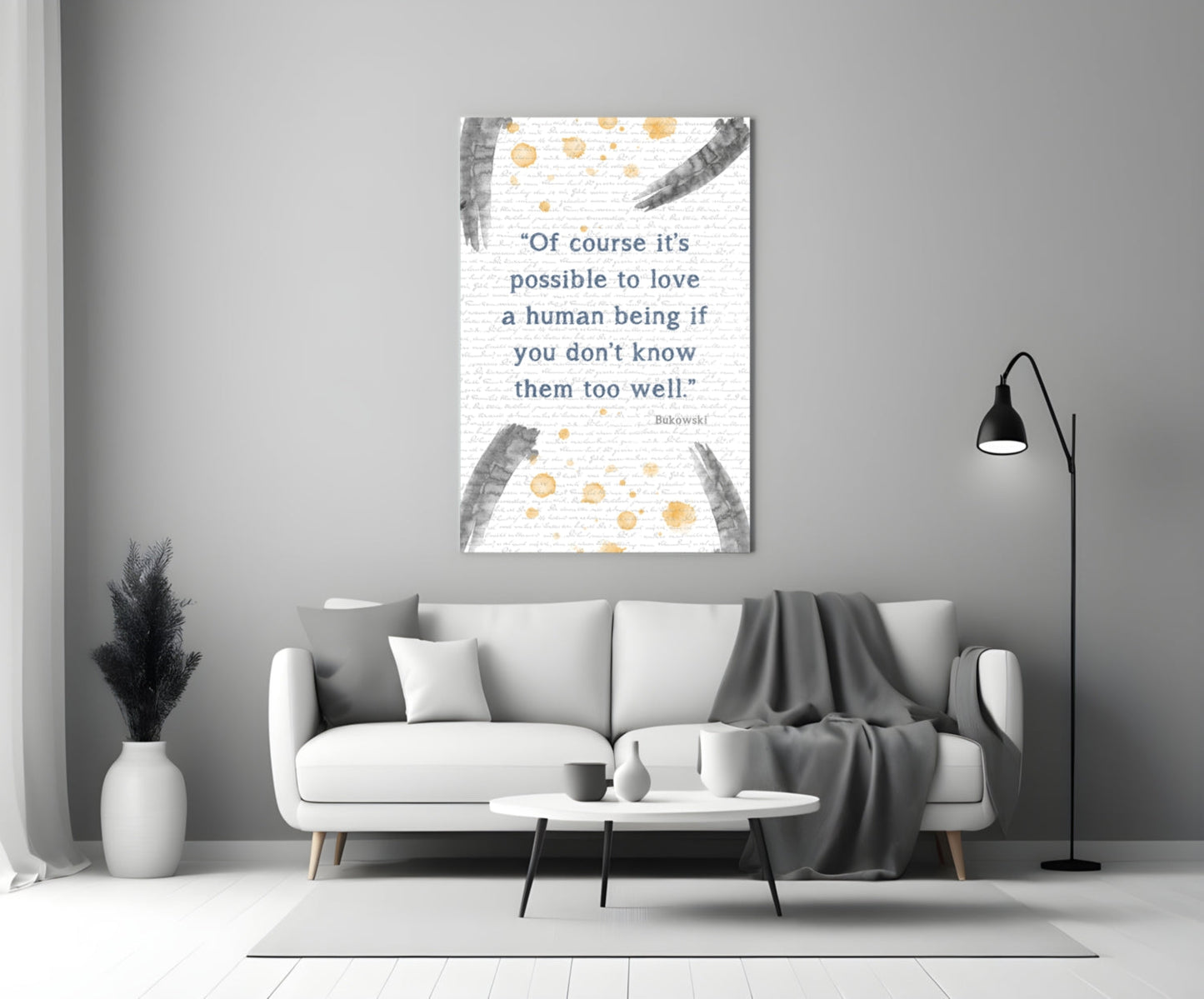 Insigneart USA Insigneart USA Bukowski Quotes Glass Wall Art