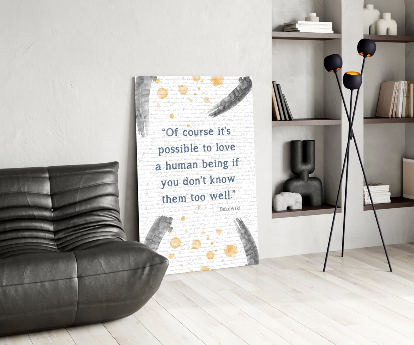 Insigneart USA Insigneart USA Bukowski Quotes Glass Wall Art