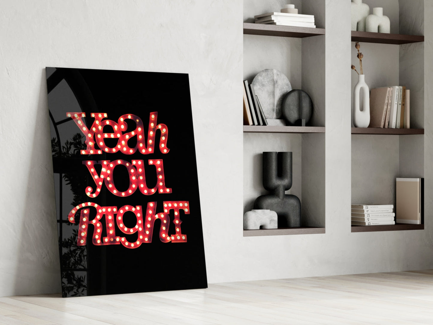 Insigneart USA Insigneart USA “Yeah you right” Glass Wall Art