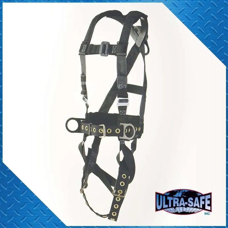 Iron-Worker's Type Pillow Flex Harness w/ Back Pad and Tool Belt