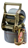 2" x 16 Ft Ratchet Strap w/ Spg E & Wire Hk for E & F-Tracks | 12 PACK RatchetStrap.Com